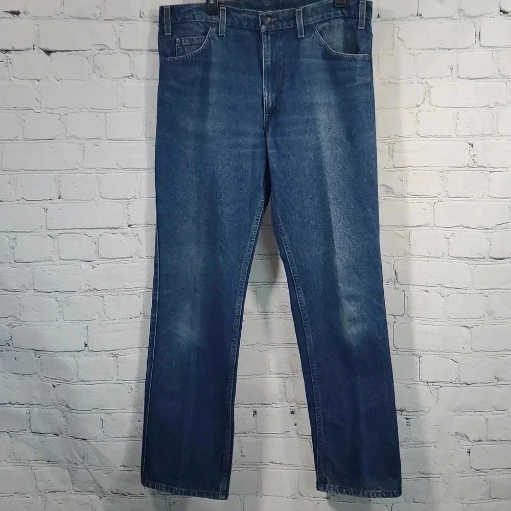 Vintage Levi’s Leather Tab Denim Jeans Mens 36x32 🇺🇸